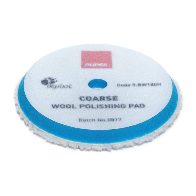 RUPES Coarse Blue Wool Polishing Pad (3 Sizes Available)