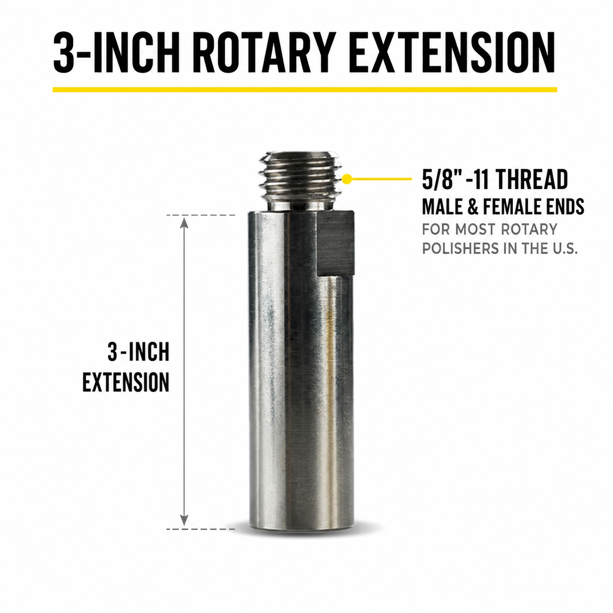 Lake Country 3" Rotary Extension Rod
