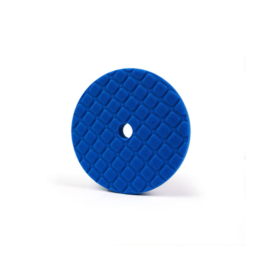 6.75 Inch CCS Waffle BLUE Foam Polishing Pad