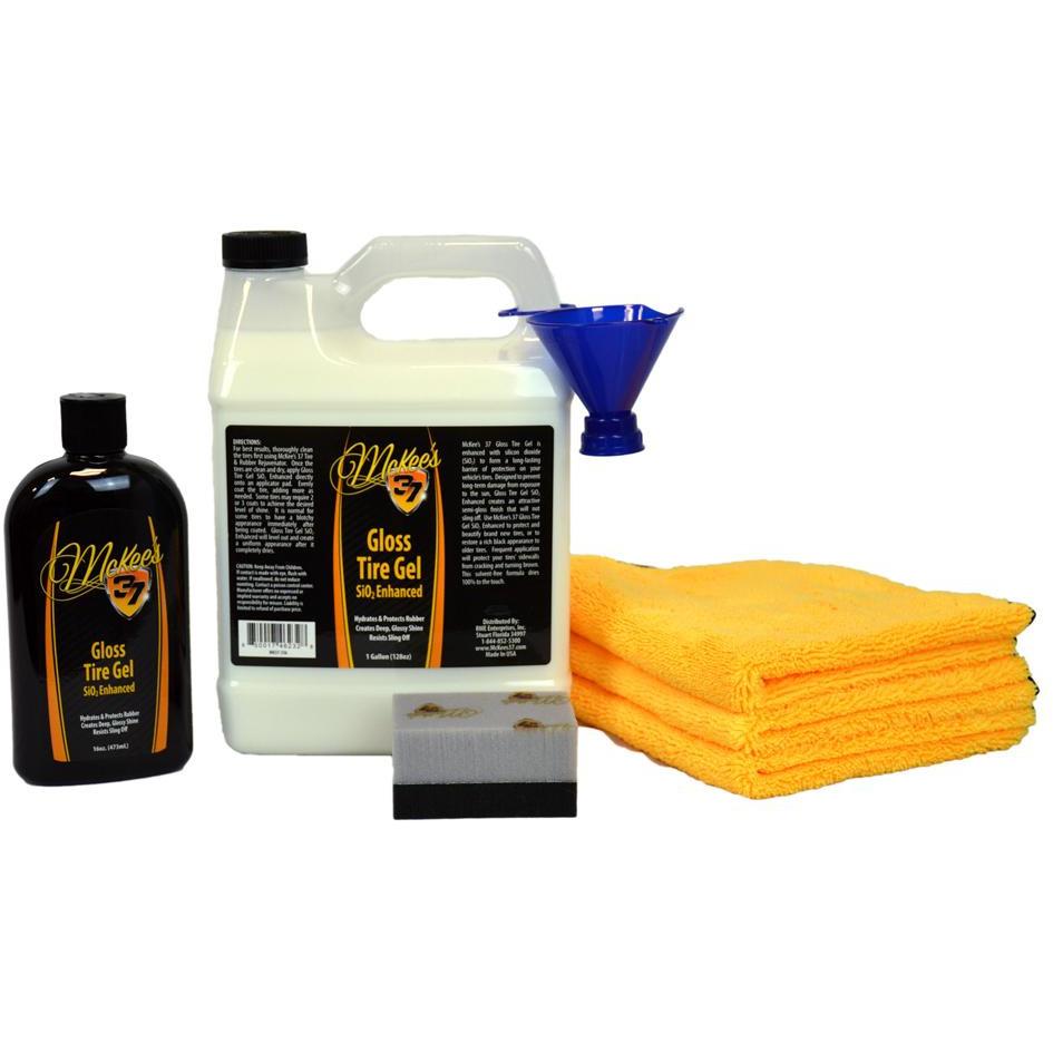 Gloss Tire Gel SiO2 Enhanced 144 oz. Refill Kit.