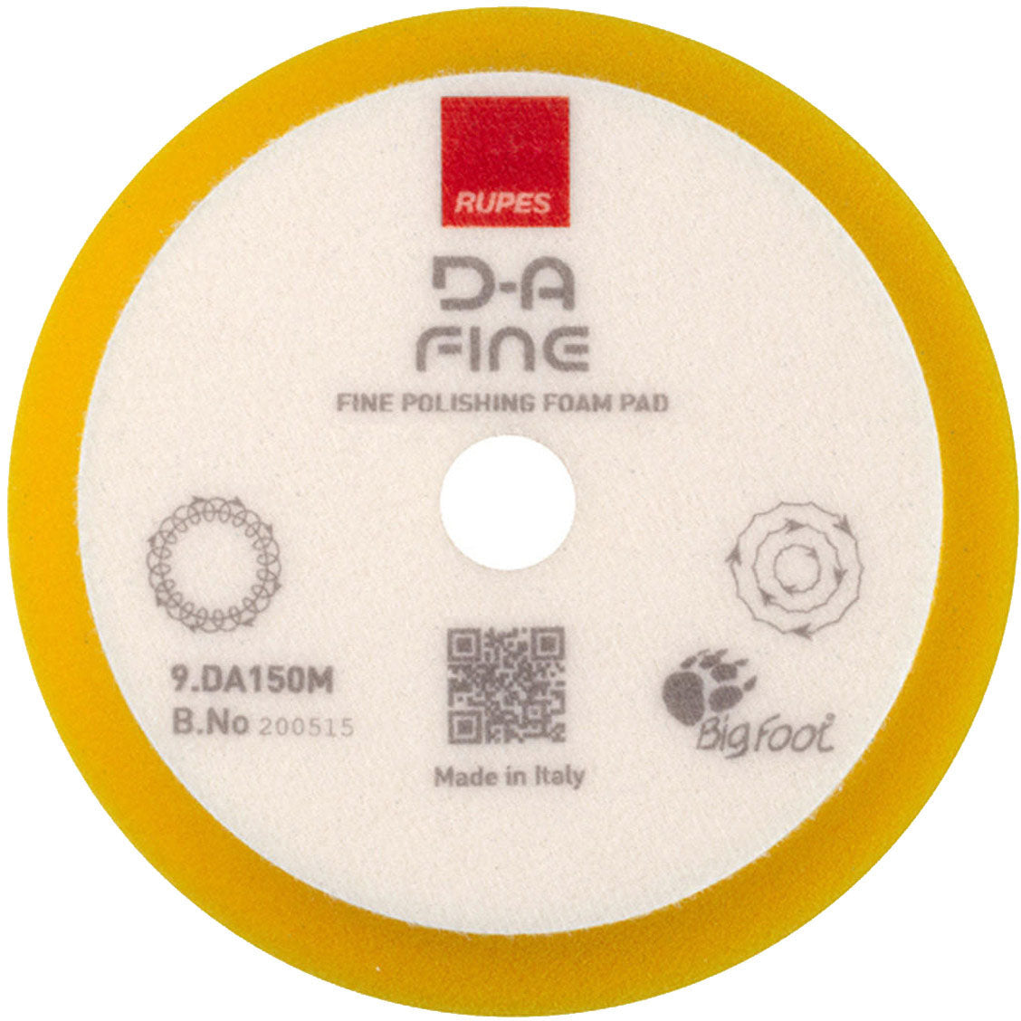 RUPES DA Yellow Fine Foam Pad