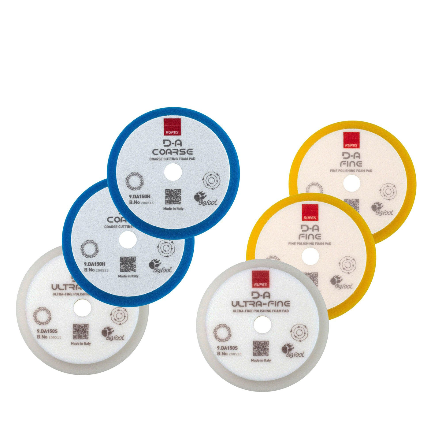 6 Pack 5.75 Inch RUPES Mix & Match - FREE BONUS!