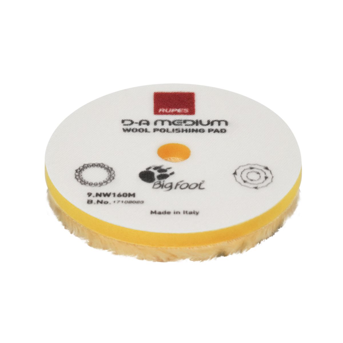 RUPES Medium Yellow Wool Polishing Pad (3 Sizes Available)