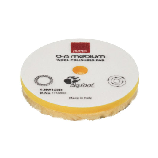 RUPES Medium Yellow Wool Polishing Pad (3 Sizes Available)