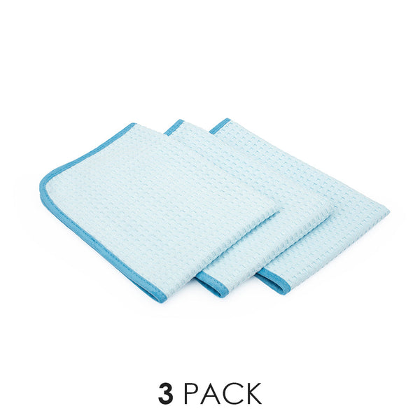 3 Pack 16 x 24 Inch Dry Me a River Waffle Weave Towel by The Rag
