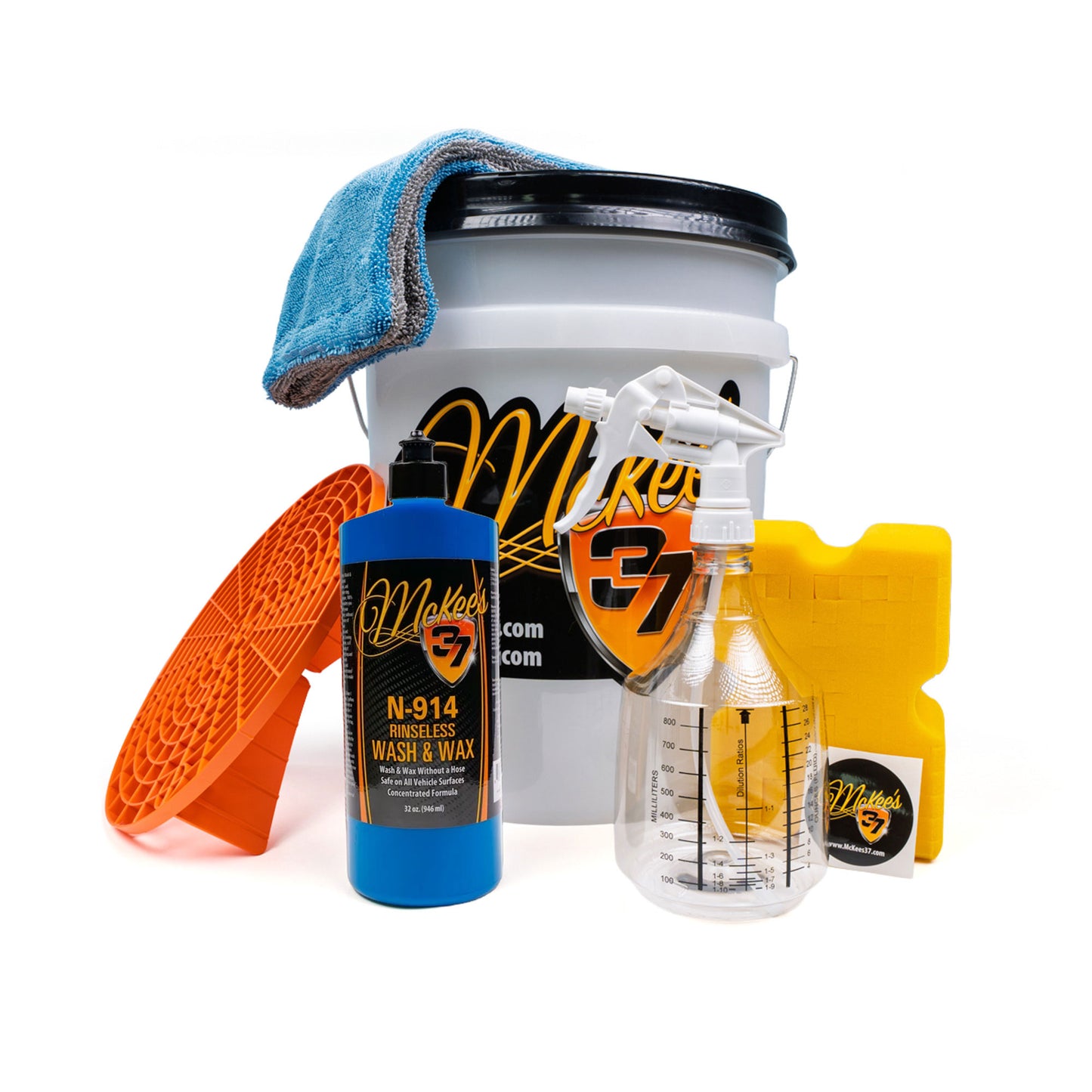N-914 Rinseless Wash & Wax Bucket Kit