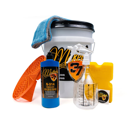 N-914 Rinseless Wash & Wax Bucket Kit