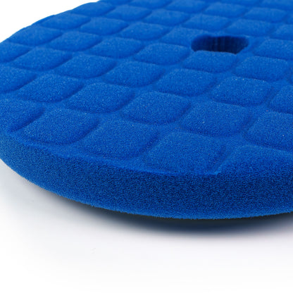 6.75 Inch CCS Waffle BLUE Foam Polishing Pad