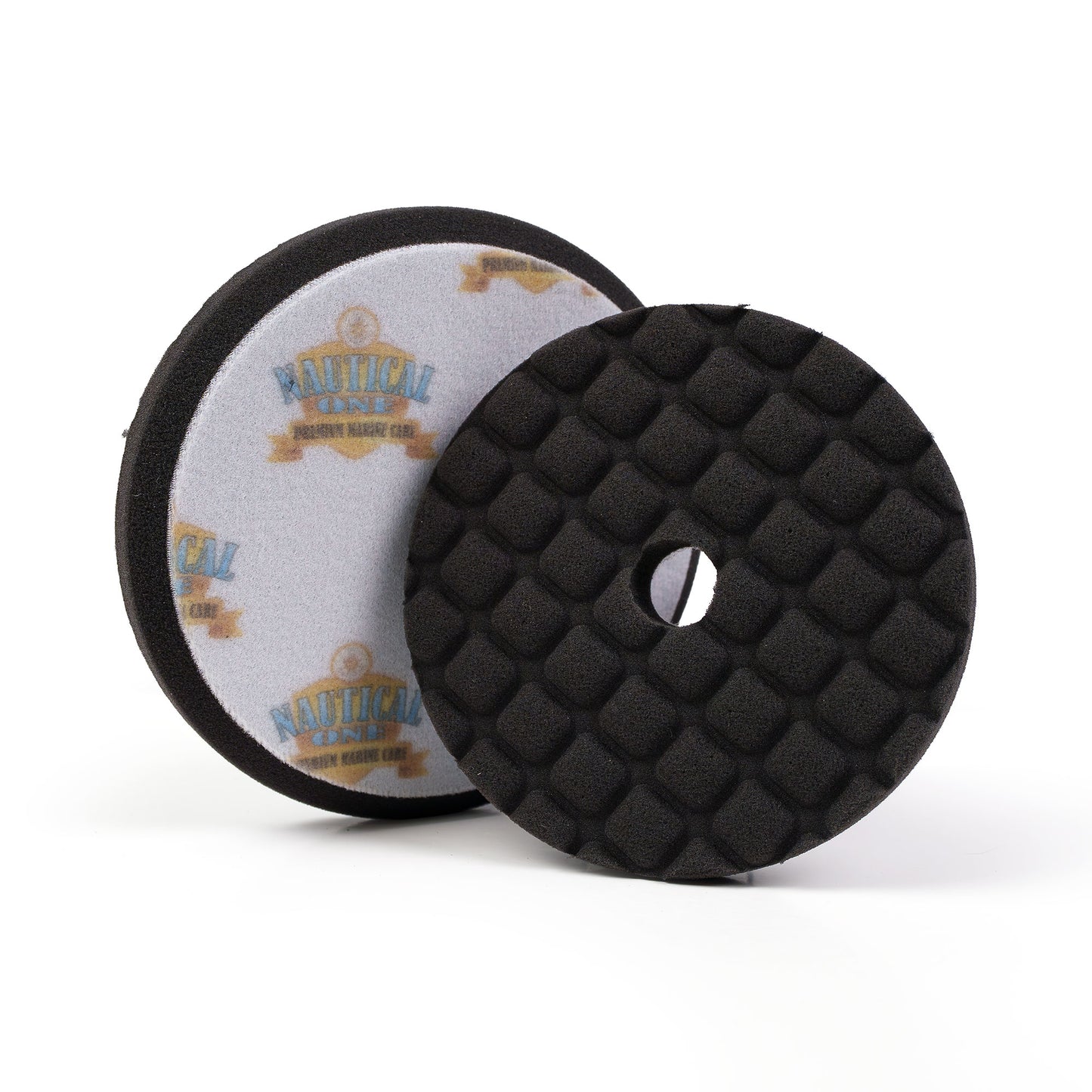 6.75 Inch CCS Waffle BLACK Foam Finishing Pad
