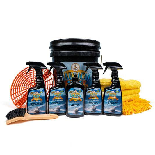 Nautical One New Boat Owner's Wash Bucket Kit