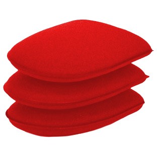 Red Foam Finishing Finger Pockets, 3 Pack