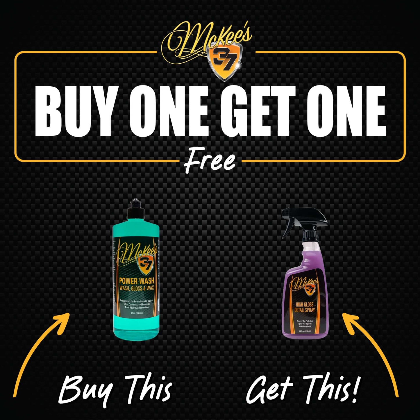 Power Wash + High Gloss Detail Spray BOGO
