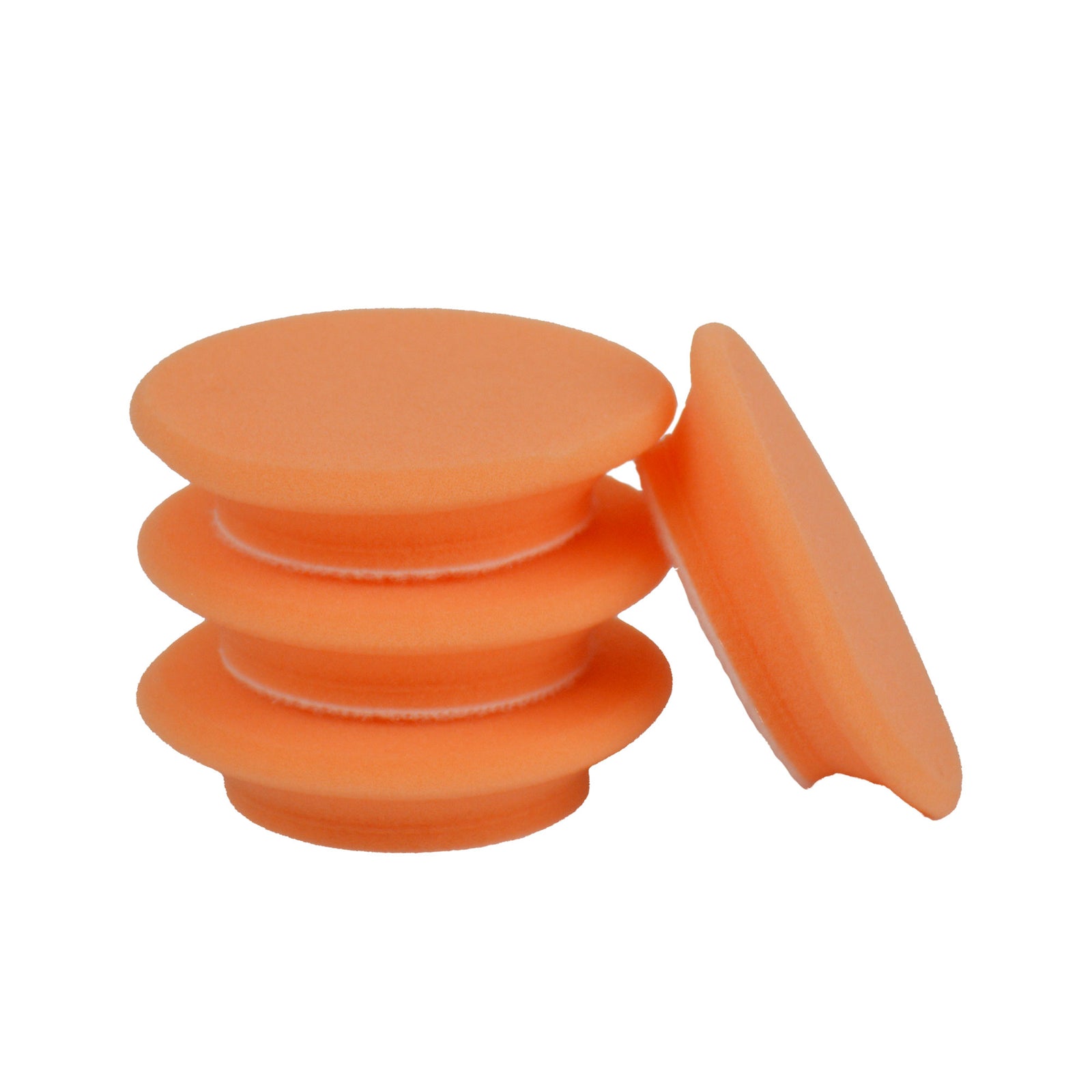 Buff and Shine Uro-Tec 2 Inch Orange Medium Foam Pad (4 Pack)