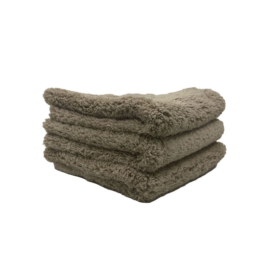 3 Pack Edgeless 500 Ultra Plush Microfiber Towels Desert Gold