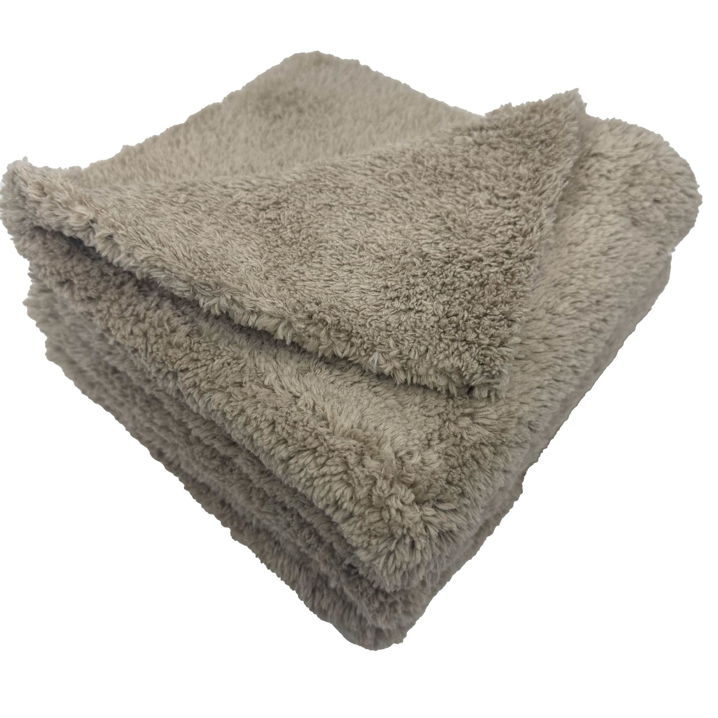 3 Pack Edgeless 500 Ultra Plush Microfiber Towels Desert Gold