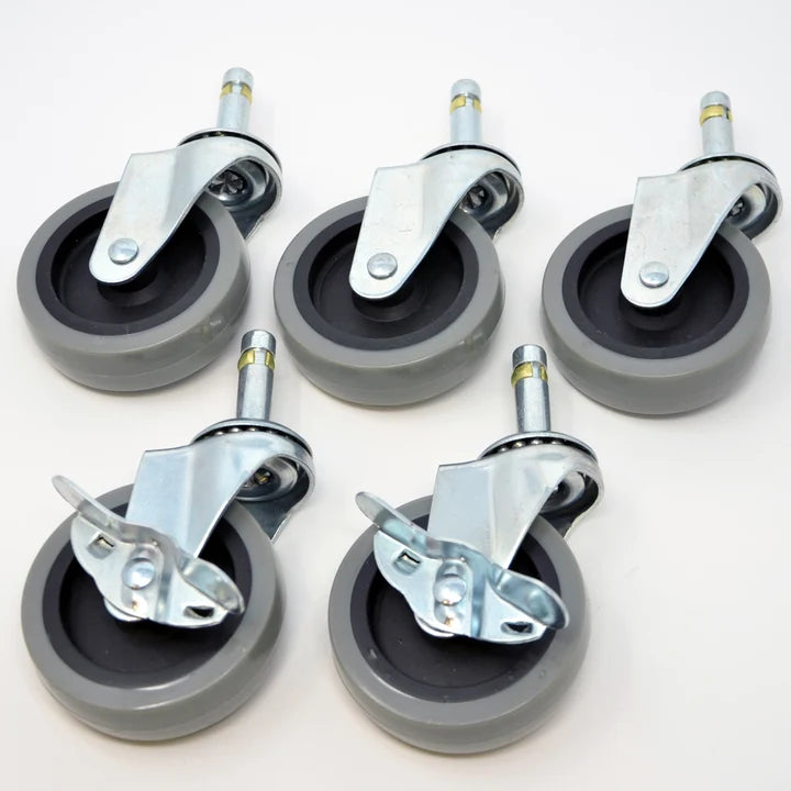 Grit Guard Bucket Dolly – Gray with 3" Roller Bearing Casters