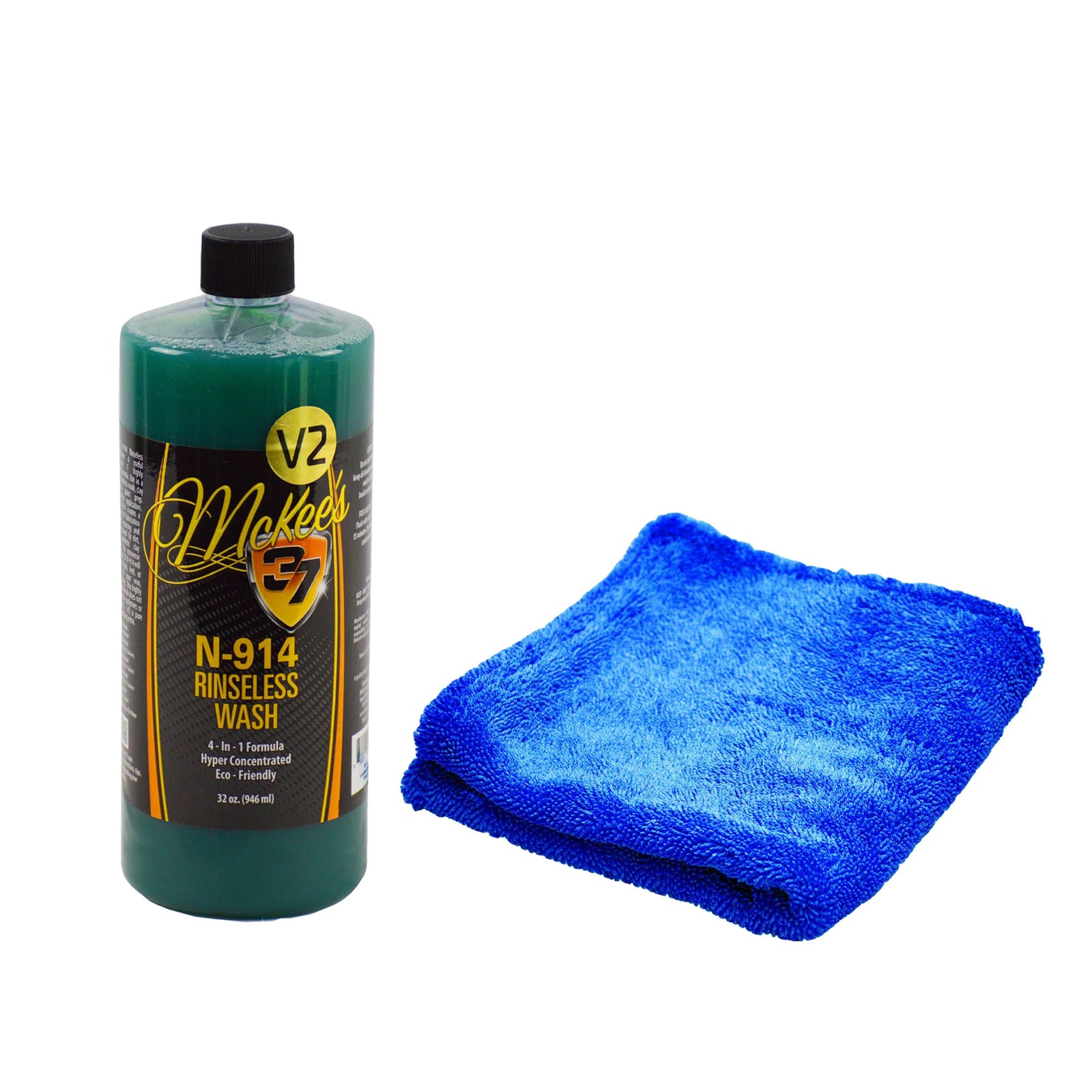 N-914 Rinseless Wash V2 Glacier 1100 Drying Towel 2 Pack Special