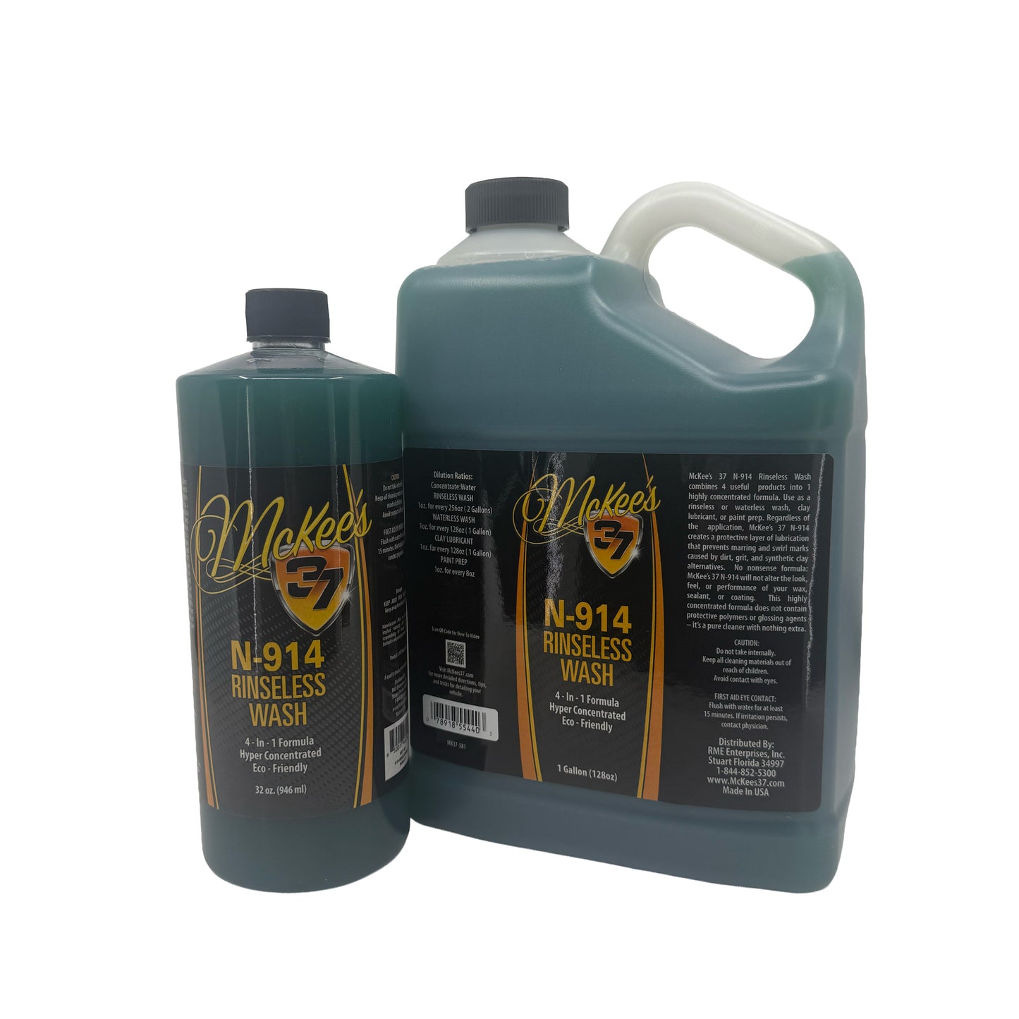 N-914 Rinseless Wash - V2 Gallon With Free 16 oz.