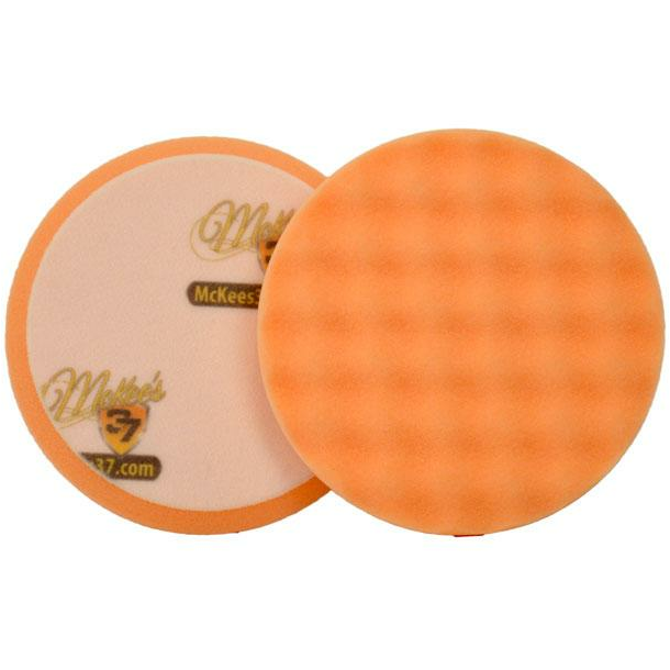 5.75 Inch Cool Wave ORANGE Foam Waffle Polishing Pad