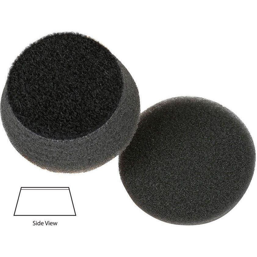 2 Pack 1 inch Black Mini Hybrid Foam Finishing Pad