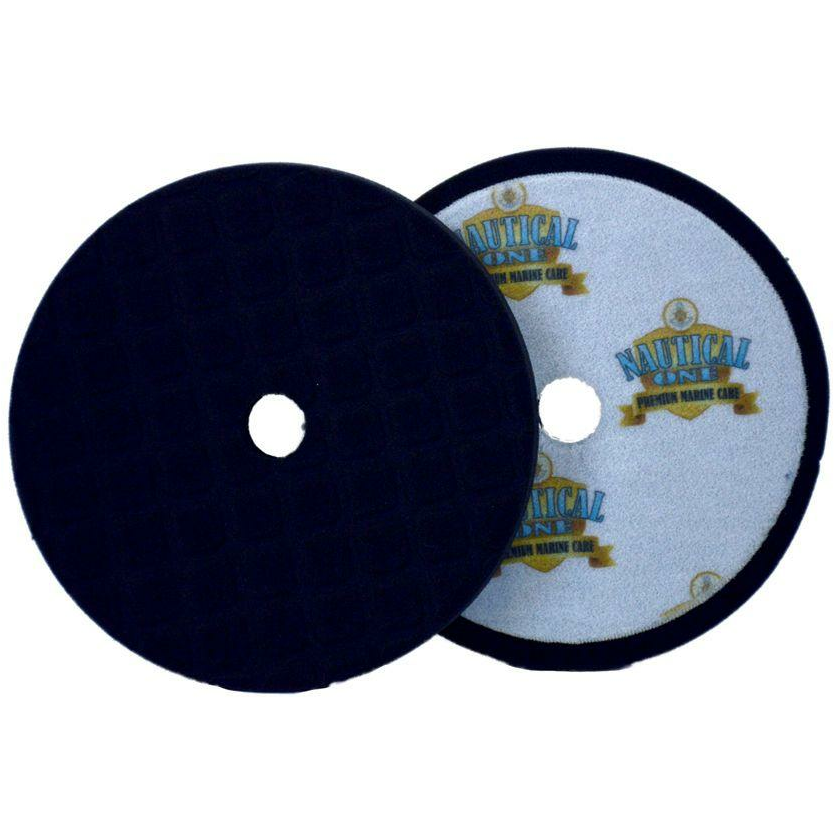 5.75 Inch CCS Waffle BLACK Foam Finishing Pad