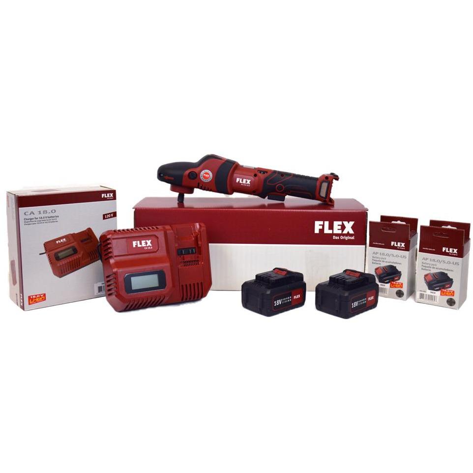 FLEX PE-150 Cordless Rotary Polisher Set