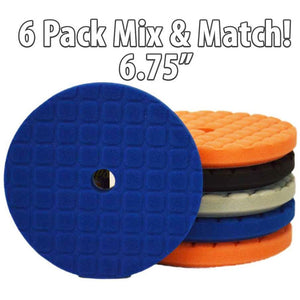 6 Pack 6.75 Inch CCS Waffle Foam Pad System - Mix & Match - FREE BONUS!