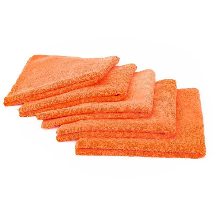 Orange Brushed Edgeless 365 Premium Microfiber Terry Towel