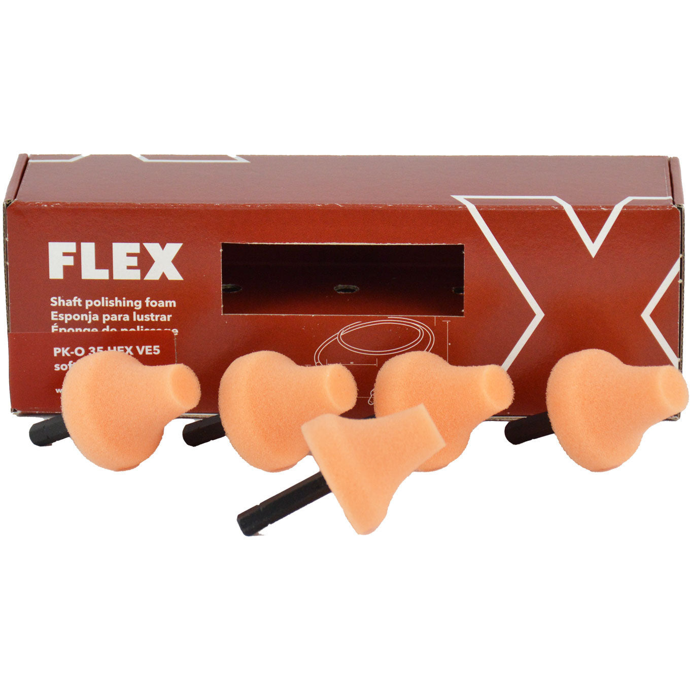 FLEX Soft Orange Conical Foam Pad