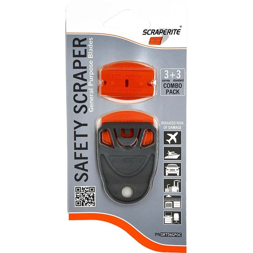 ScrapeRite Short Handle Safety Scraper with Free Bonus