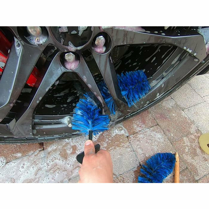 Tire Shine Brush Microfiber Bristles Easy Grip Handle Cleaning Brush for  Car Detailing Tire Dressing - AliExpress